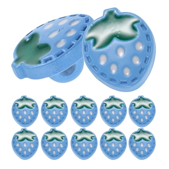 COMPUKAS 20Pcs Replacement Buttons Strawbery Shape for Children's Button Sky Blue Plastic