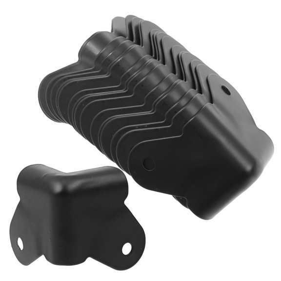 COMPUKAS Black Speaker Cabinet Corner Protector, Anti-Collision Guard for Audio Boxes and Equipment Cases