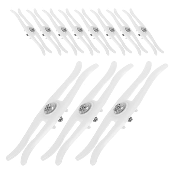 COMPUKAS 20Pcs Ceiling Curtain Track Stop Double Head Stopper for Stable Curtain Closure