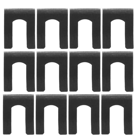 COMPUKAS 20pcs Vehicle Brake Line Clips Routine Maintenance Black Metal U Shape Clamp For Trucks