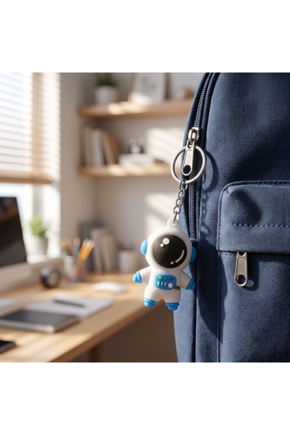 24Pcs Adorable Astronaut Keychain Space Theme Keyring for School Rewards