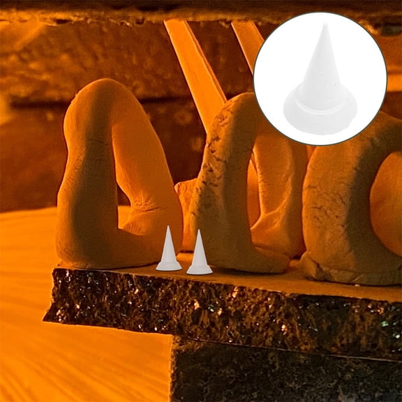 COMPUKAS 24pcs Pottery Kiln Moveable Nail White Aluminium Oxide for Potters