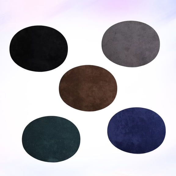 COMPUKAS 25Pcs Patchwork Stickers Suede Fabric in Assorted Colors for Sewing on Clothes and Denim