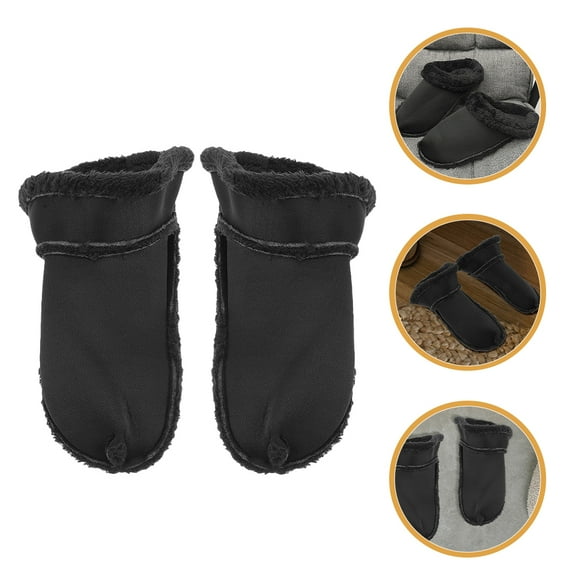 COMPUKAS  2 Pairs Winter Warm Plush Insoles for Clogs Boots Sneakers Men Women Insulation Durable