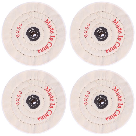 COMPUKAS 2Pcs 6Inch Polishing Wheel Abrasive Buffing for Industrial Use Rotary Tools