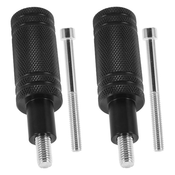 COMPUKAS 2Pcs Aluminum Motorcycle Spotlight Mounting Brackets Black for Fog Light Use