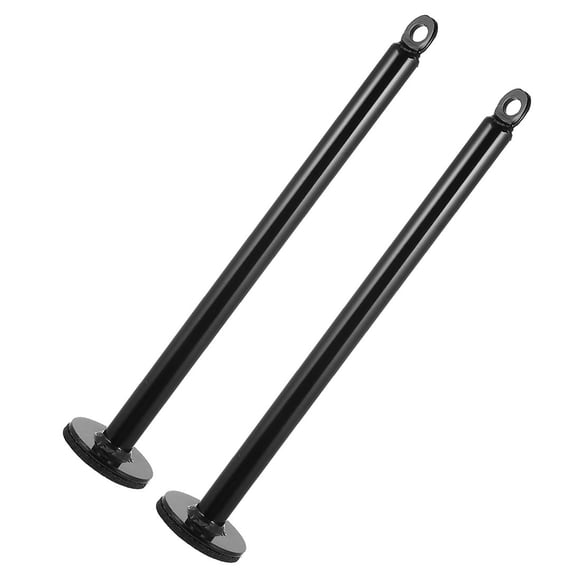 COMPUKAS 2-Pack Black Barbell Storage Rack for Commercial Gym Weight Organization and Fitness Equipment