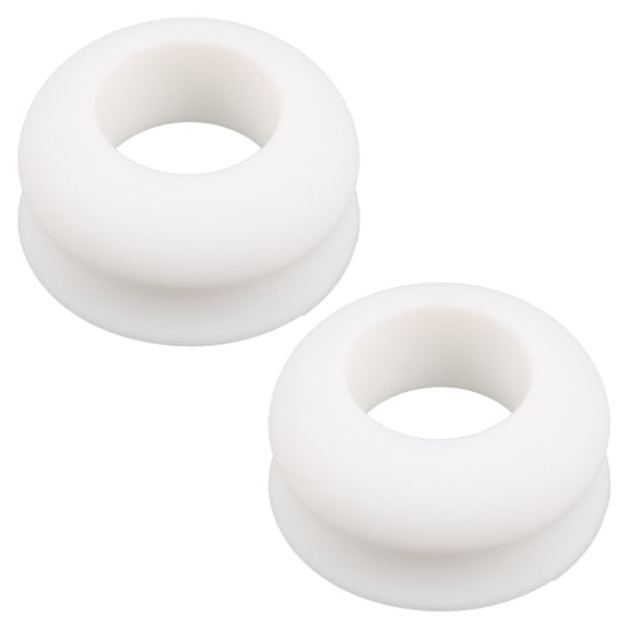COMPUKAS 2Pcs Baseball Bat Replacement Knob White with Non Slip Surface for Youth and Adult Bats