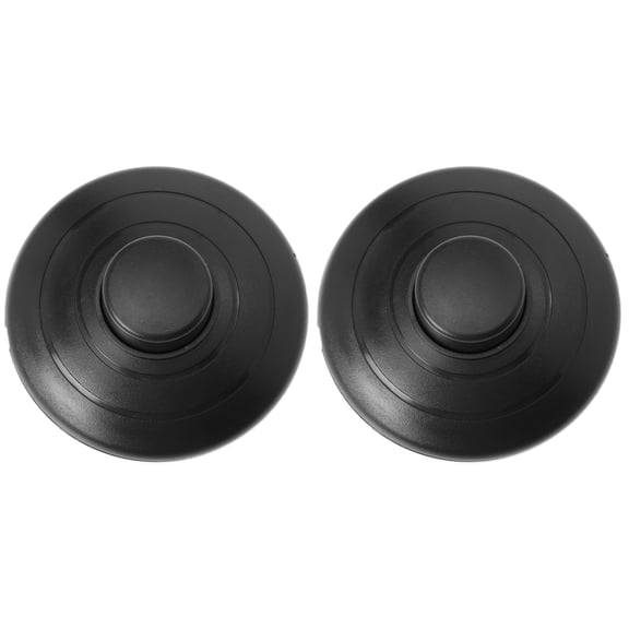 COMPUKAS 2Pcs Black Foot Pedal Switch for Bedside Lamp Plastic Button Durable Convenient Operation