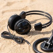 COMPUKAS Wired Metal Detector Headphones, Black, Comfort for Extended Use, Noise Cancelling, 2Pcs