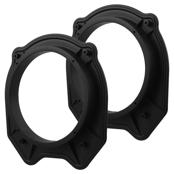 COMPUKAS 2-Pack Black Car Speaker Spacer Plastic Mounting Brackets for Vehicle Audio System Upgrade