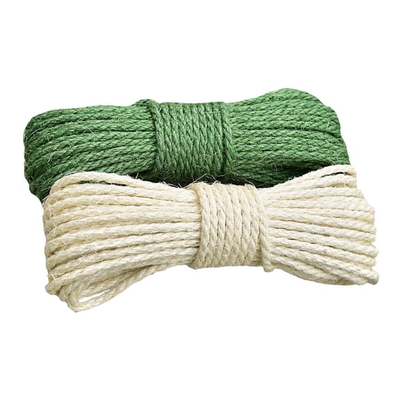 COMPUKAS 2Pcs Cat Scratching Post Thick Rope Hemp Rope for Pet Care