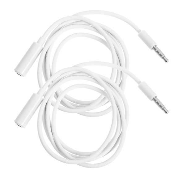 COMPUKAS 2Pcs Digital Audio Cable White with Low Distortion and Fine Workmanship for Audio Devices