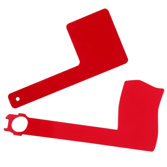 COMPUKAS 2Pcs Durable Acrylic Red Mailbox Flag for Post Mount with Easy Installation and Visibility