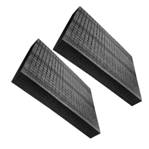 COMPUKAS 2-Pack Black PE Foam Inserts for Protective Cushioning, Secure Packaging, and Shipping Padding Material