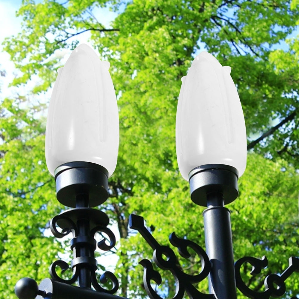 COMPUKAS 2Pcs Globe Light Bulb Covers Mini Lamp Shade Clear Glass Globes  for Light Fixtures Replacement Lamp Shades - Walmart.com, image size:1002x1002