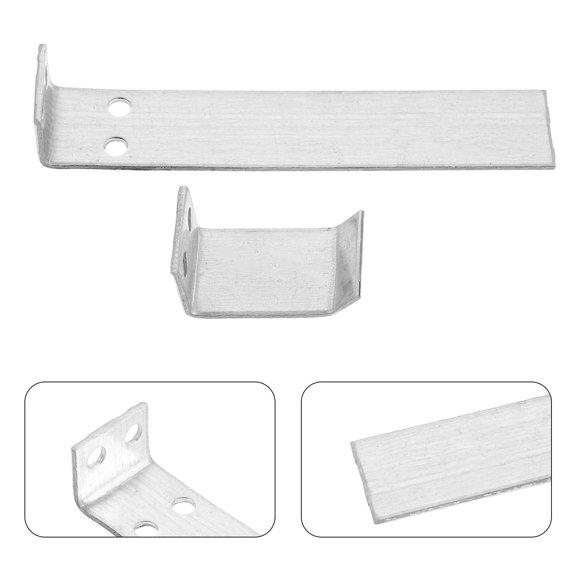 COMPUKAS 2-Pack Industrial Metal Stop Plates Plated for Roller Shutter Stop Hardware