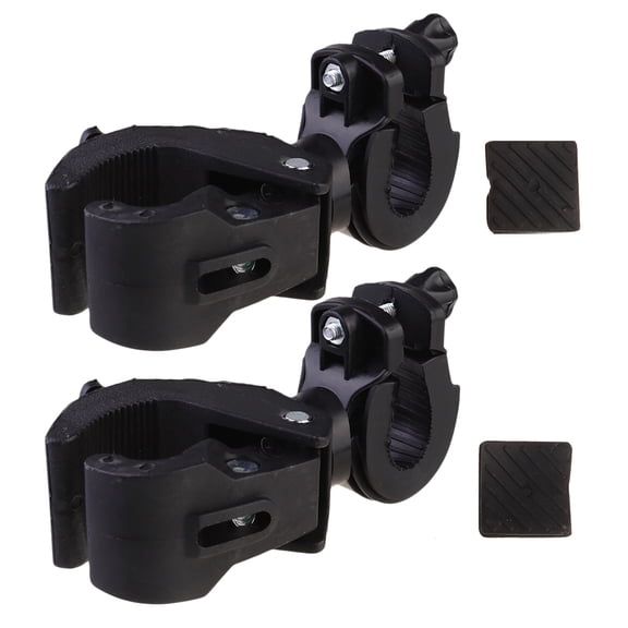 COMPUKAS Black Plastic 360-Degree Rotating Light Mounting Brackets for Quick-Release 2 Pack
