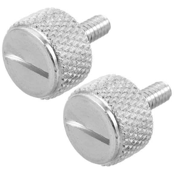 COMPUKAS 2Pcs Motorcycle Seat Mount Bolts Plated Silver Quick Release Rear Seat Screws Universal Fit for Touring Bikes