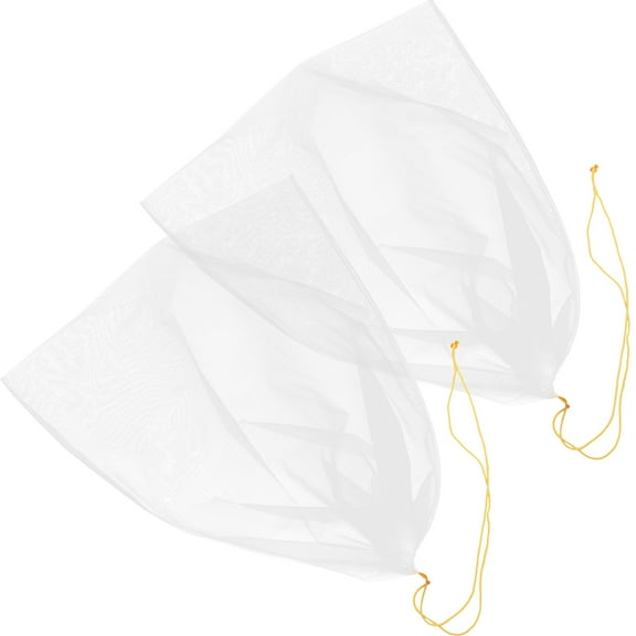COMPUKAS 2Pcs Nylon Honey Strainer Bag Transparent Filter Net Tool for Home Beverage Filtration