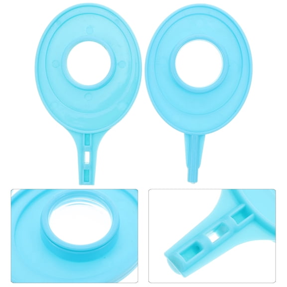 COMPUKAS 2Pcs Physics Teaching Lens Kit with Uniform Light Transmission for Optical Refraction Experiments