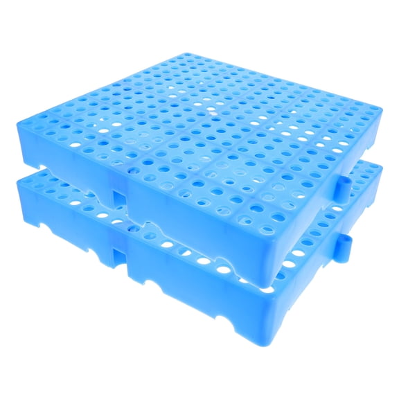 COMPUKAS 2Pcs Plastic Board Blue Designed As Refrigerator Mats Floor For Home Use