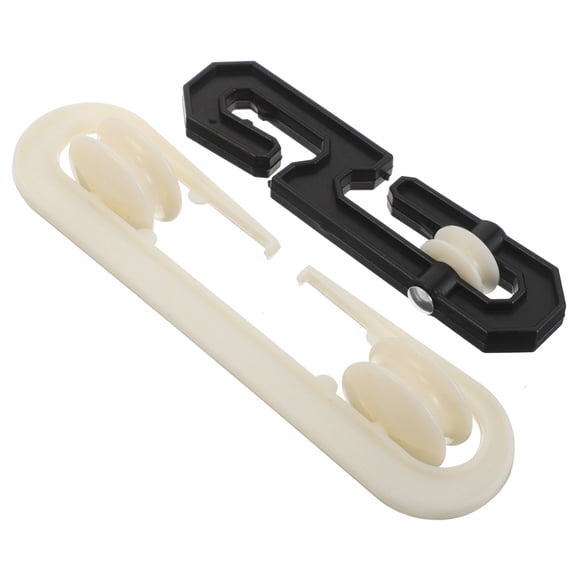 COMPUKAS 2Pcs Plastic Cable Separator for Clothesline with Heavy Duty Wheel for Balcony Or Laundry Room