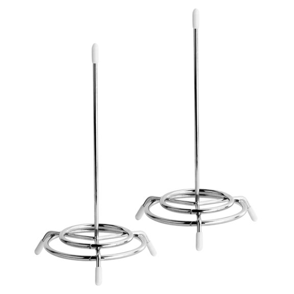COMPUKAS 2Pcs Plated Silver Metal Paper Spike for Efficient Receipt Holding and Bill Organization At Desk