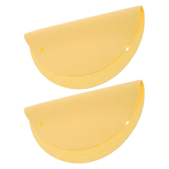 COMPUKAS 2-Pack Yellow PVA Clay Throwing Pads for Pottery Wheel, Cloth Tools for Hobbyist and Ceramic Projects