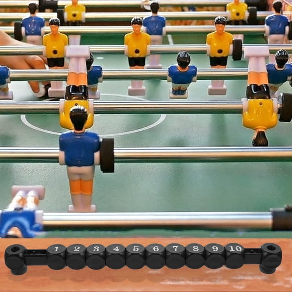 COMPUKAS 2Pcs Practical Plastic Football Score Counters Black Easy Install Multipurpose Keepers