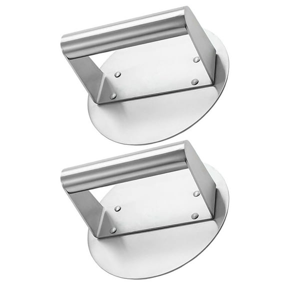 COMPUKAS 2-Piece Burger Press Set with Advanced Welding Technology for Cooking and Kitchen Use