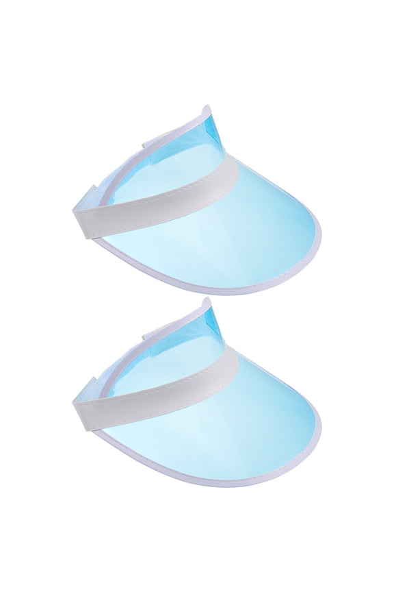 2Pcs Sports Visor Women Visor Hat Plastic PP Sky- Protection