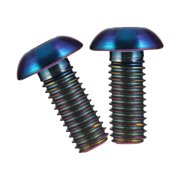 COMPUKAS 2Pcs Titanium Bike Screws Camouflage Color Premium Lightweight Bolts for Bottle Cage