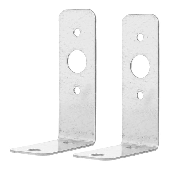 COMPUKAS 2Pcs Trailer Light Holder Plated Silver Galvanized Metal Brackets Weather Resistant for Trailer Tail Lights