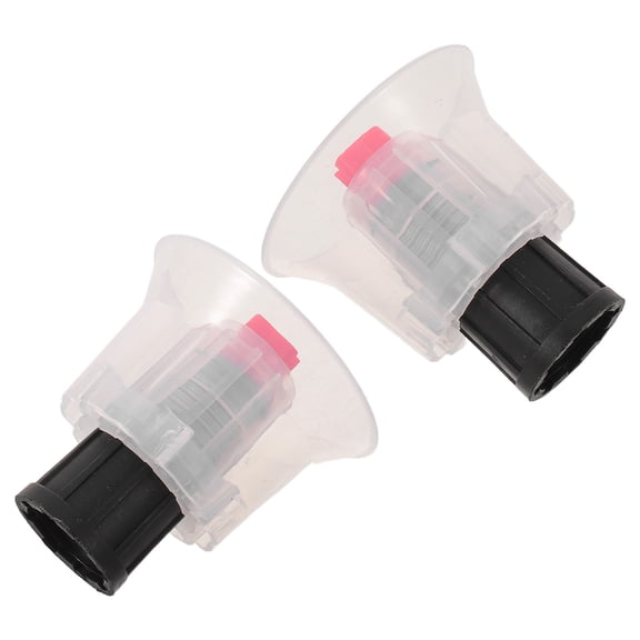 COMPUKAS 2-Pack Transparent Sprayer Nozzle with Drift Guard for Garden Hose Replacement Spray Nozzle Parts