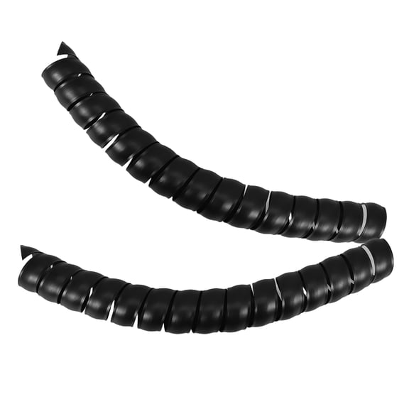 COMPUKAS Spiral Tree Trunk Protector, Cat Deterrent, Black Plastic, Easy Install, 2Pcs