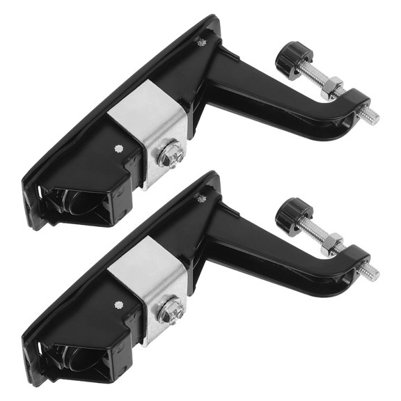 COMPUKAS 2Pcs Trigger Latch Lock Black Zinc Alloy Keyless for Cabinet Distribution Box