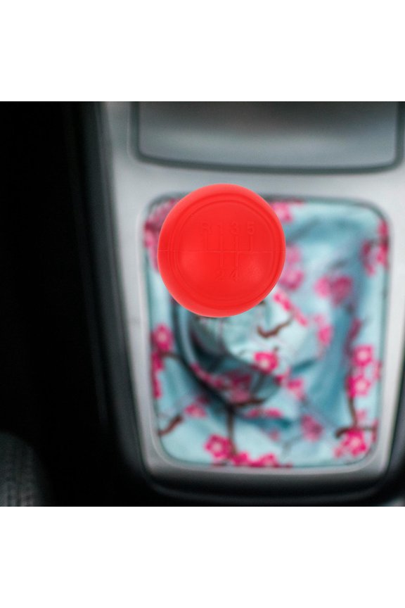 2-Pack Universal Red Silicone Gear Shift Covers, Anti-Scratch Manual Transmission Protector for Cars