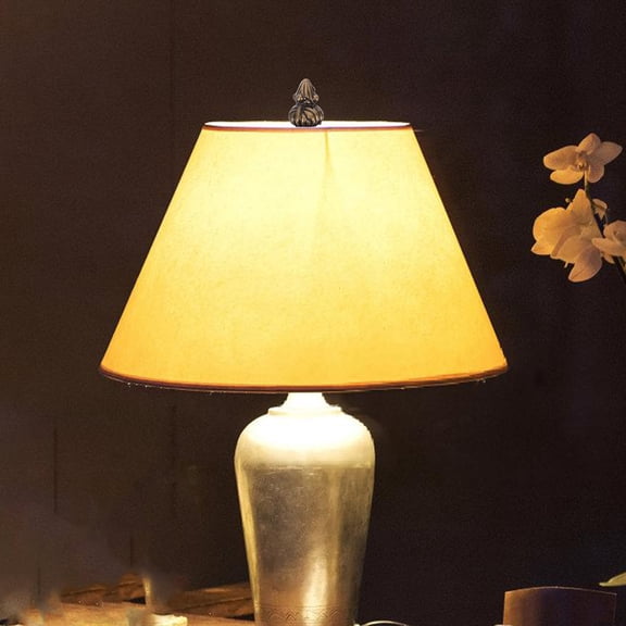 COMPUKAS Vintage Pineapple Lamp Finials Light Brown Copper Decor for Home