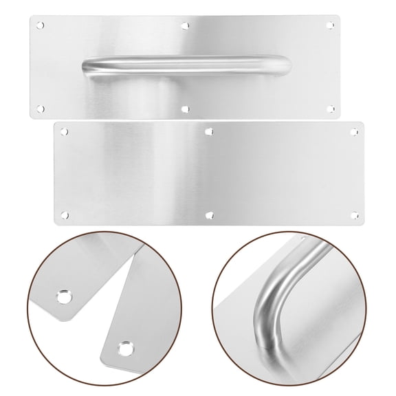 COMPUKAS 2pcs Garage Door Handles Stainless Steel Modern Style for High Traffic Areas with Smooth Operation