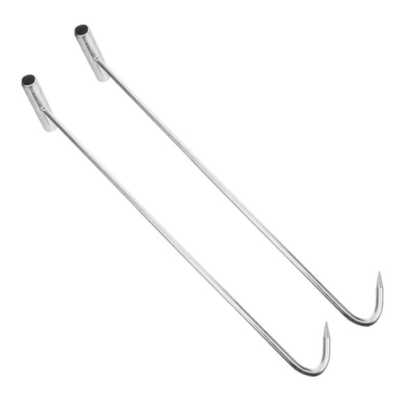 COMPUKAS Durable Pull Hook Tool for Manhole Lifting and Drain Grates 2Pcs