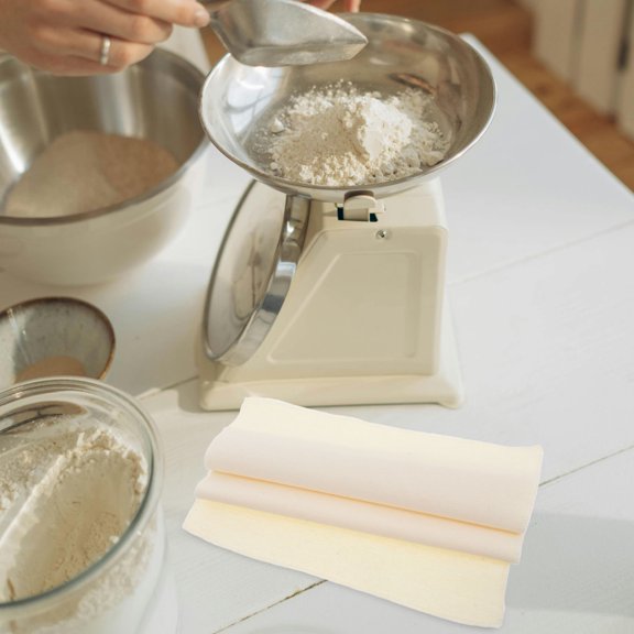 COMPUKAS 2pcs Reusable Linen Proofing Cloth for Bread Baking, 48x36cm Beige
