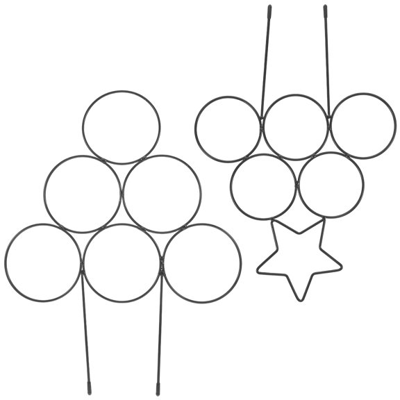 COMPUKAS Flower Plant Stands Set, Elegant Artistic Design for Potted Plants, Ideal Home and Garden Decor Accessories