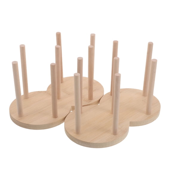 COMPUKAS 2-Piece Pickling Weights Holder, 2-Grid Glass Fermentation Weight Storage Rack for Jars