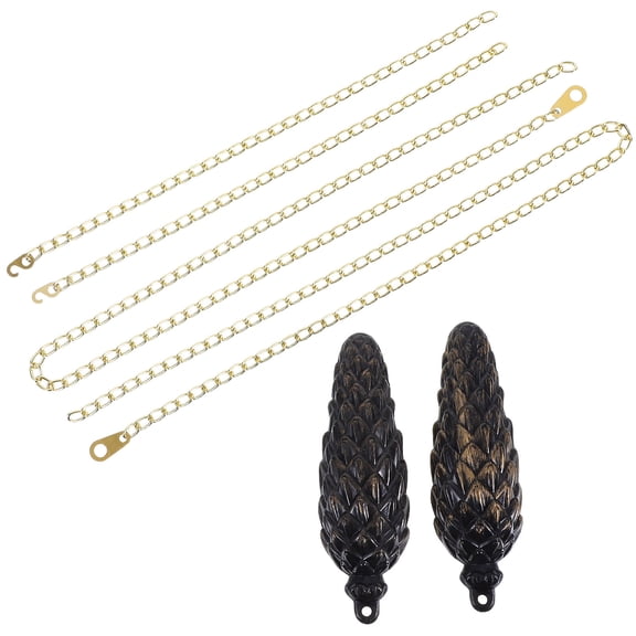 COMPUKAS 2pcs Wall-Mounted Cuckoo Clock for Home with Music Decor Multi Plastic Timekeeping