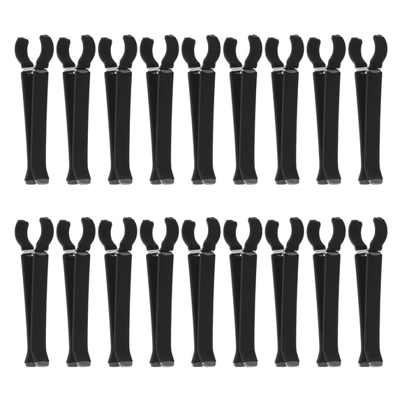 COMPUKAS 30Pcs Car Air Conditioning Vent Clips Black Compact Space Saving