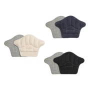 COMPUKAS Thickened Breathable Sneaker Heel Stickers Black Beige Gray Protective Shoe Pads 3 Pairs