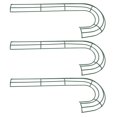 COMPUKAS 3Pcs Candy Cane Wreath Frame Iron for Christmas Decoration ...