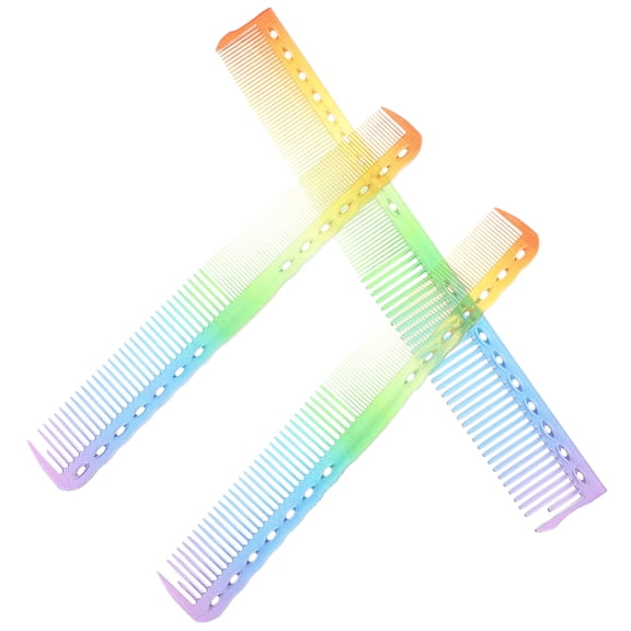 COMPUKAS Barber Fade Combs Professional Design Resin Multi 3Pcs