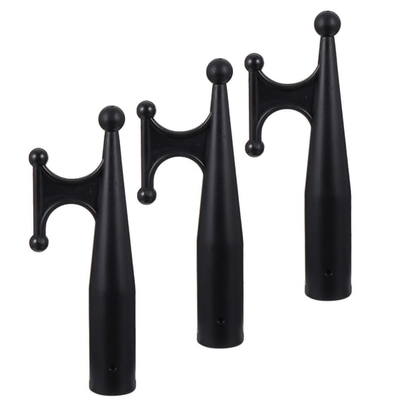 COMPUKAS 3Pcs Compact Nylon Boat Hook Replacement Ends for Kayak Watercraft and Dock Anchoring